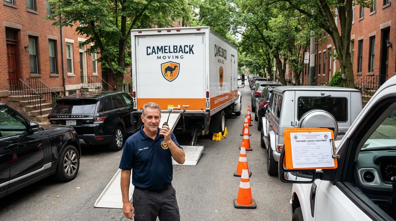 City street loading permit setup in Rosenhayn, NJ