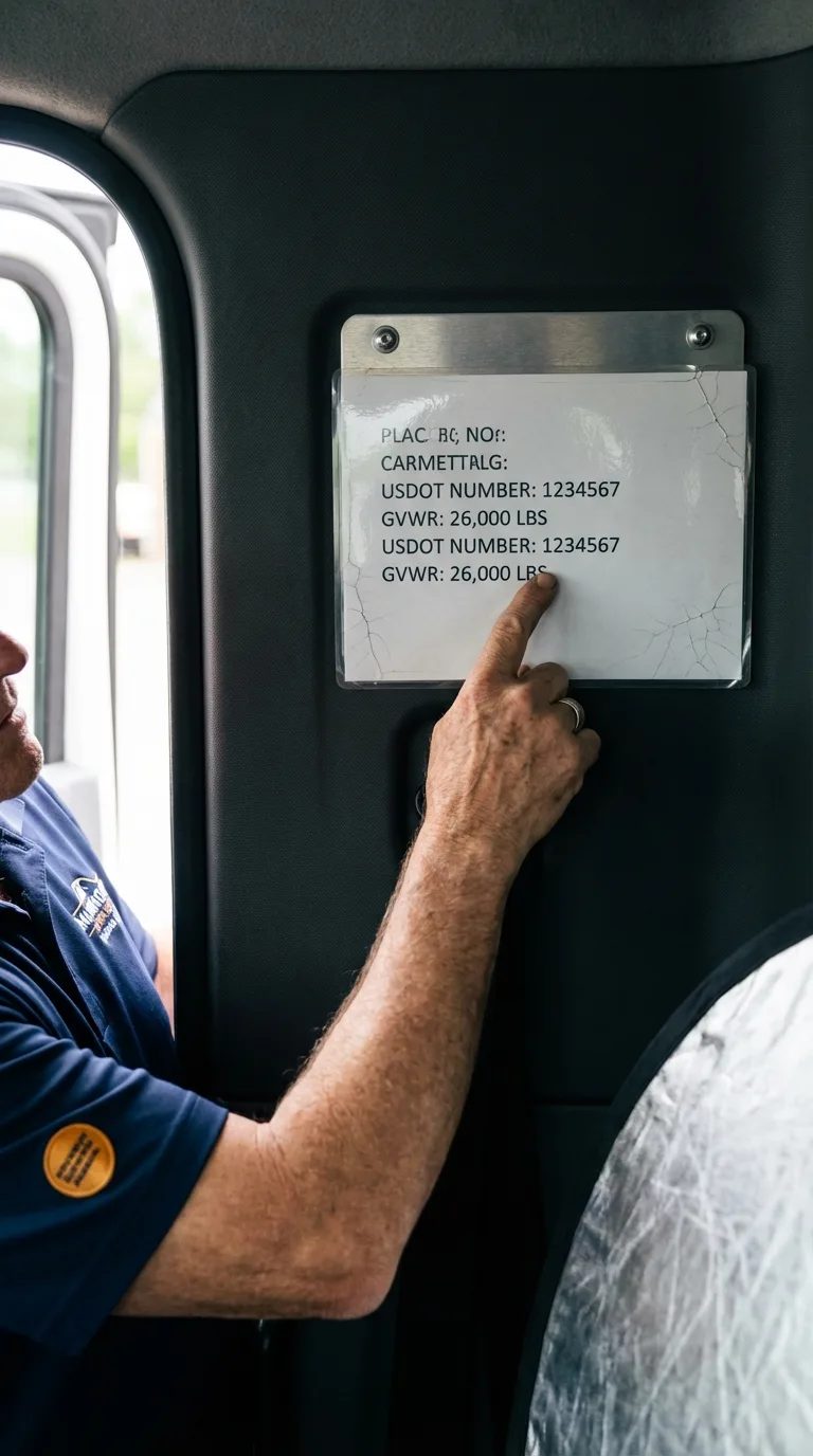 USDOT licensing placard verification in Rosenhayn